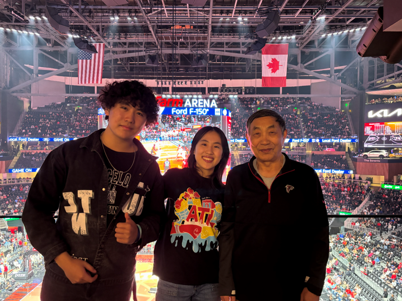 Watching a Hawks Basketball Game