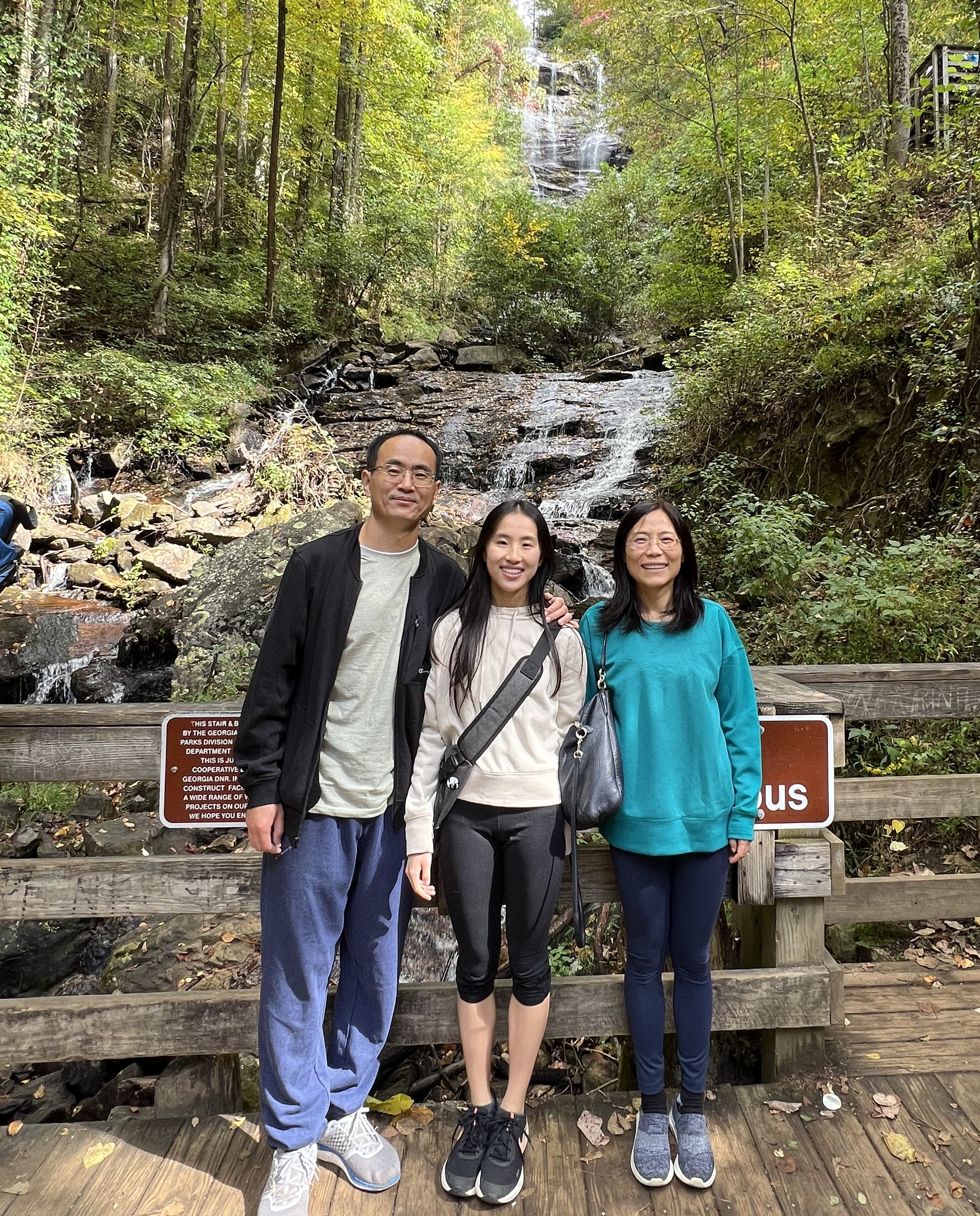 Hiking with my parents