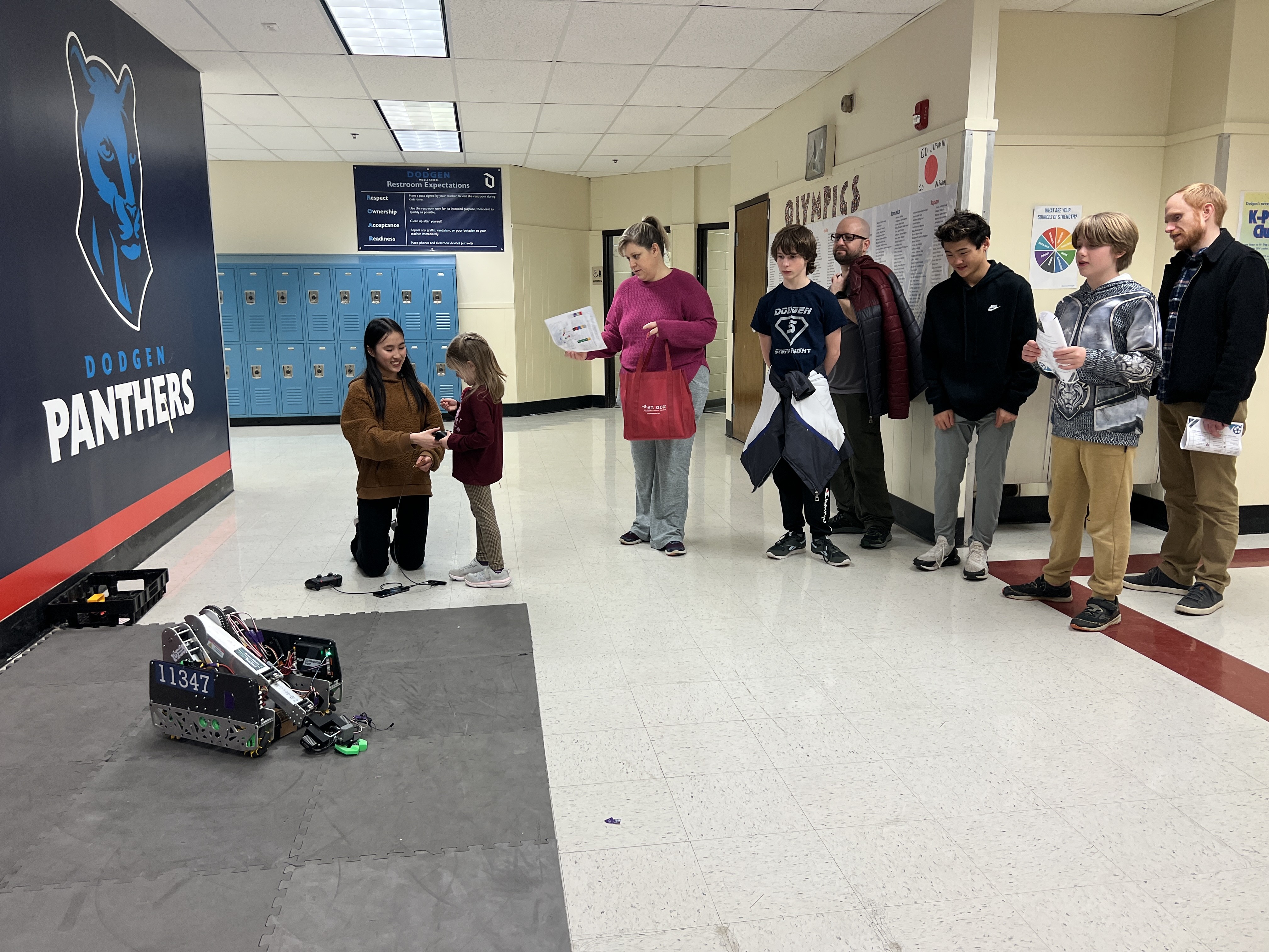 Robot Demonstration at Elementary School