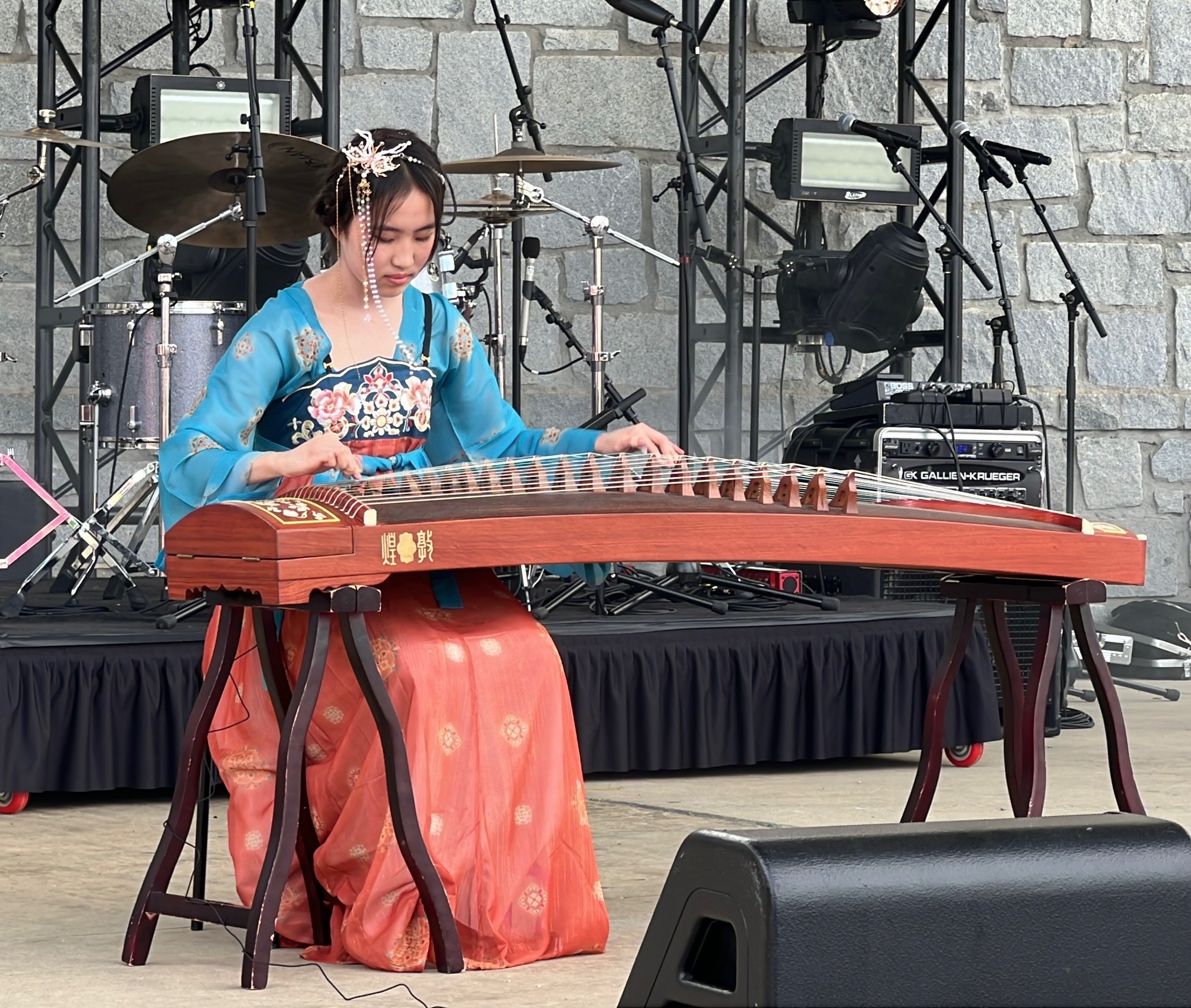 Guzheng talent show performance for AINM (Atlanta International Night Market)